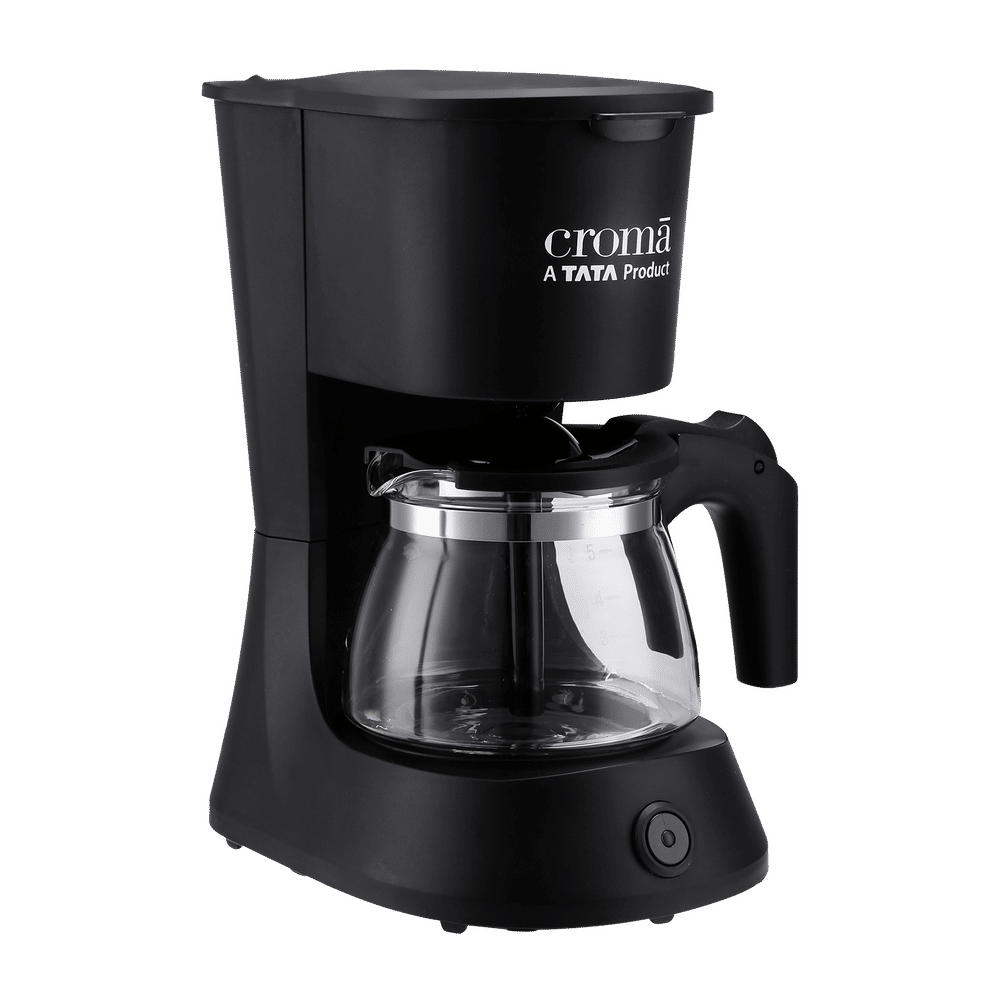 Buy Croma 600 Watt 5 Cups Manual Drip Coffee Maker with Keep Warm